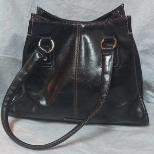 Purse, Nine & Co, Woman's /Ladies Black Bag/purse, Hand bag, Lined